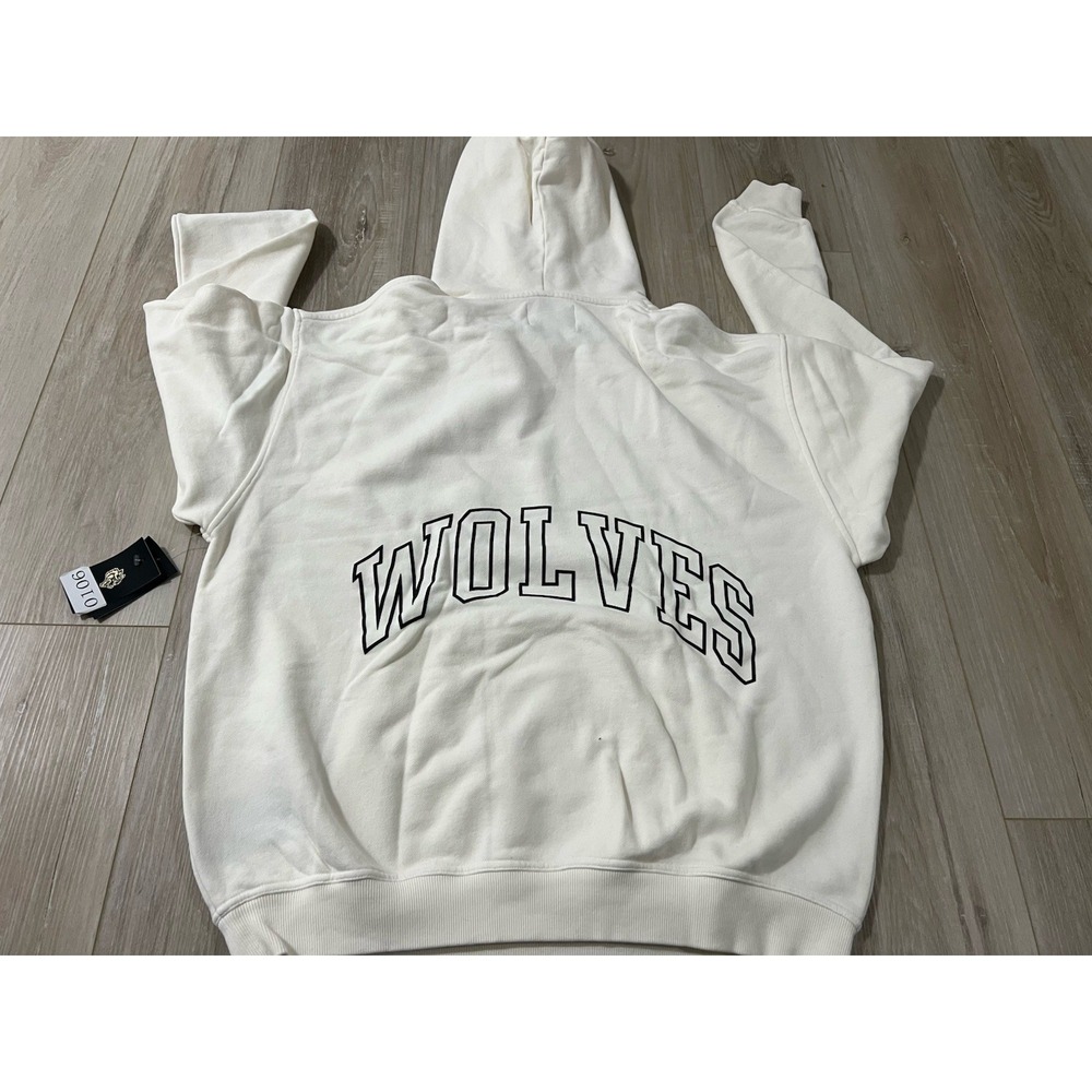 Darc Sport Wolf Club We Are Not The Same Vintage Pierce Hoodie Cream Sz L. - Picture 3 of 8